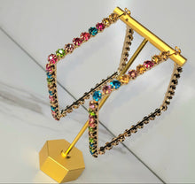 Load image into Gallery viewer, Sqauretangle Hoops