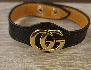 GG Leather Band Bracelet
