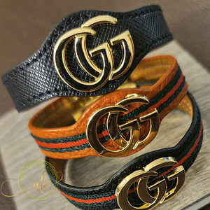 GG Leather Band Bracelet