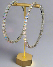 Load image into Gallery viewer, AK Bling Me Out Large Hoop Earrings