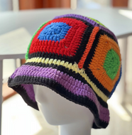 Kaleidoscope Multicolored Knitted Hat