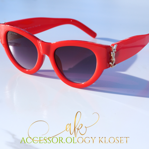 Optimistic View of Life RED Sunglasses