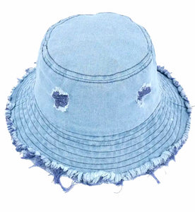 Washed Distressed Bucket Hat