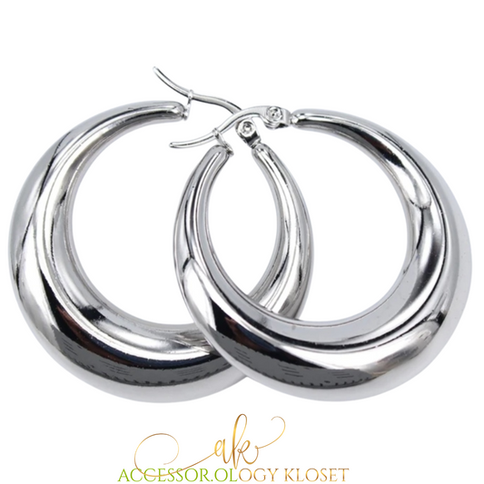 The Not So Average Silver Hoops