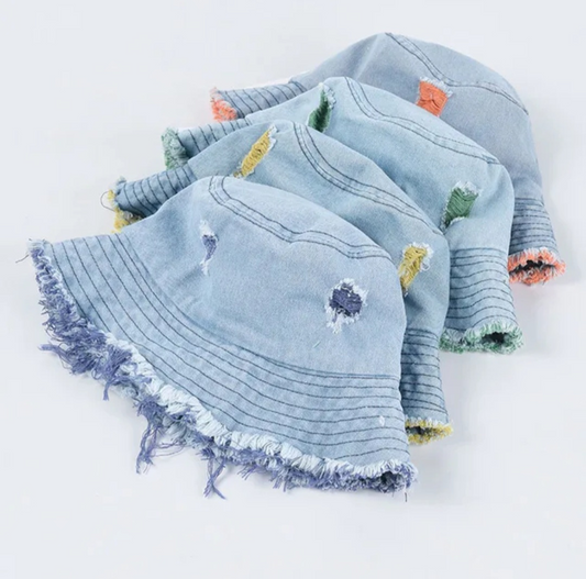 Washed Distressed Bucket Hat