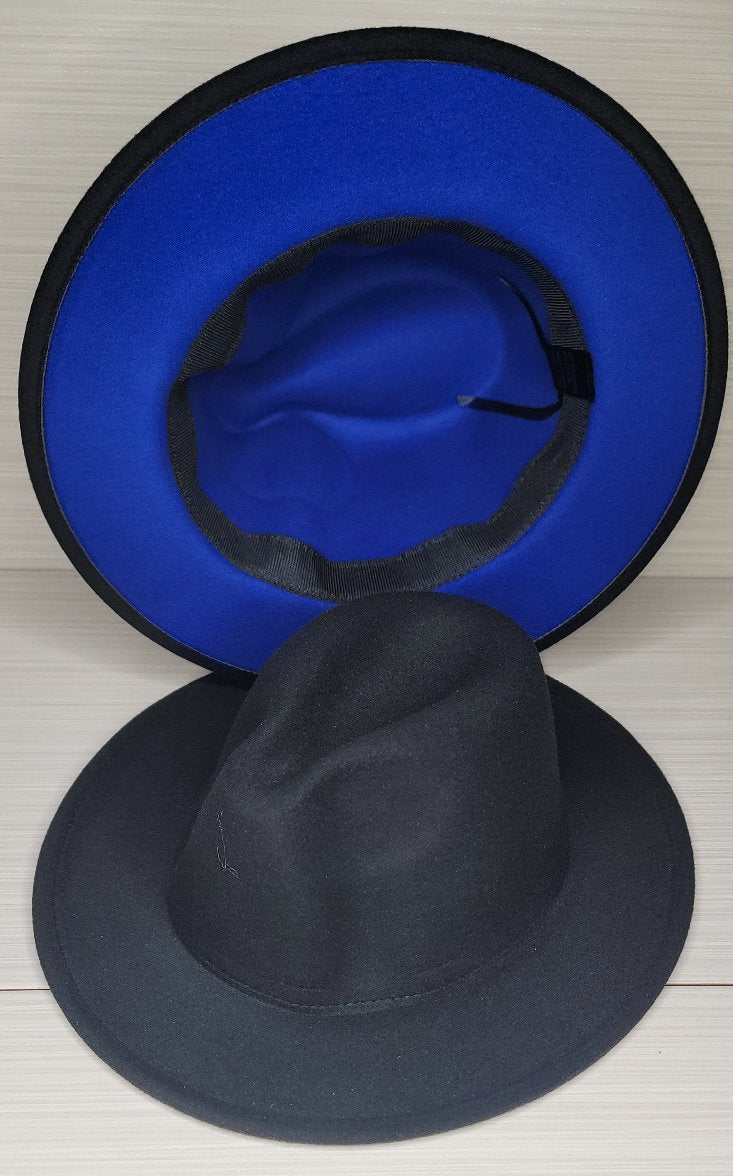 AK Black Top & Blue Bottom Fedora