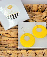 Load image into Gallery viewer, Open Circle Wooden Earrings
