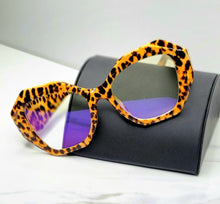Load image into Gallery viewer, Cheetah Cat Eye Fashion Glasses
