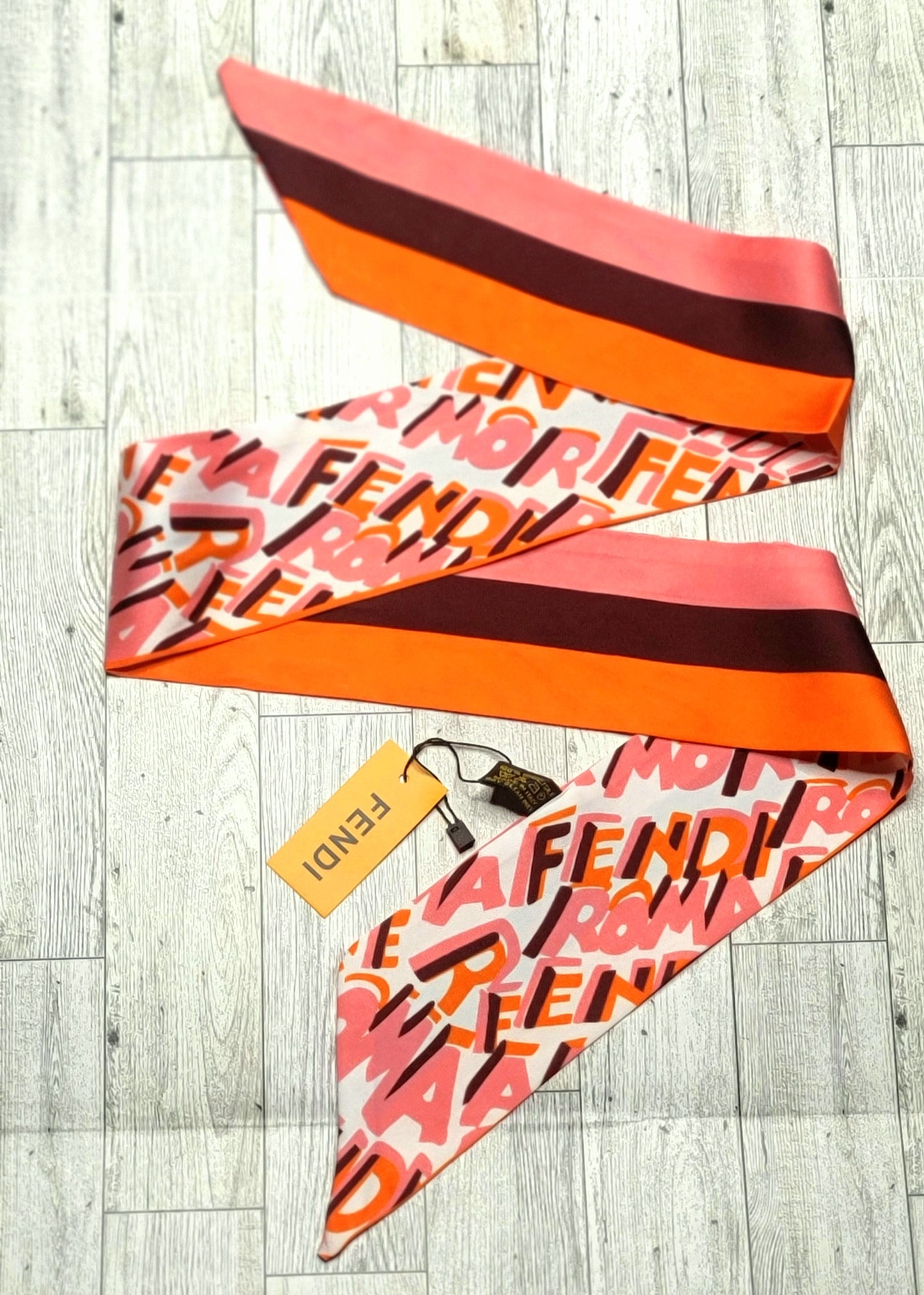 Graffiti FF Mini/Skinny Print Scarf