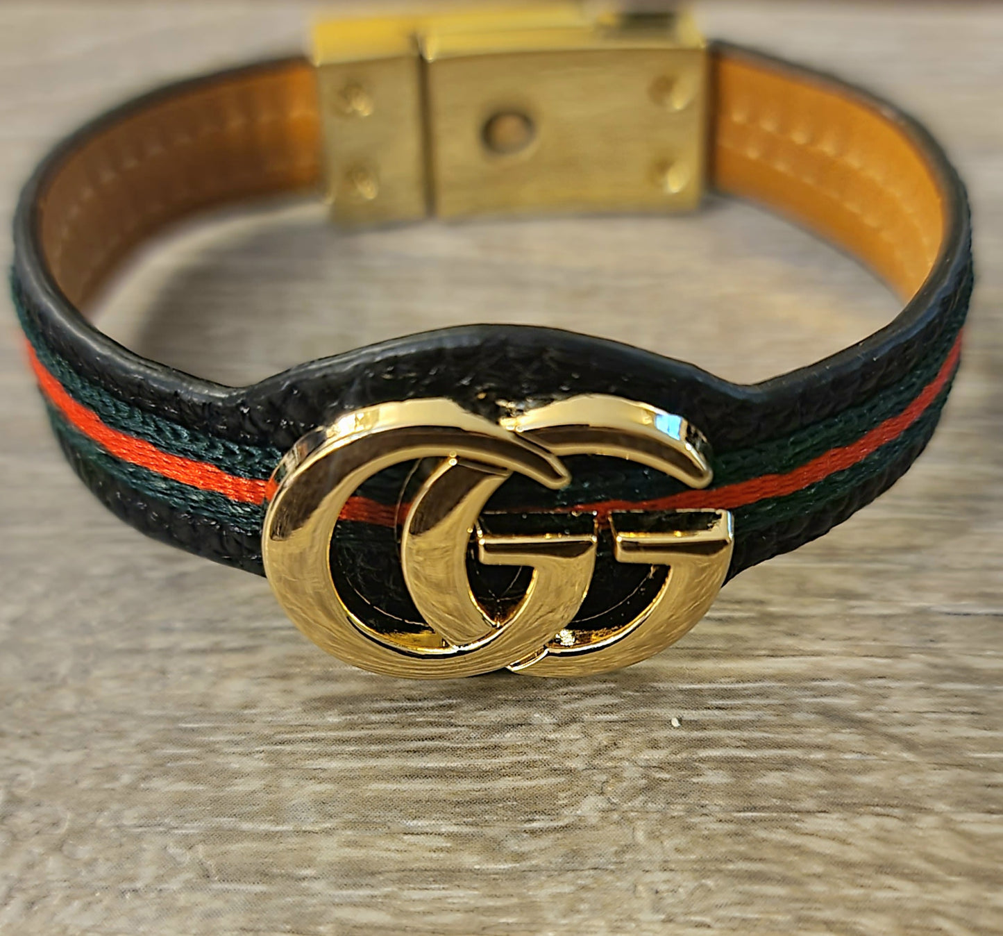 GG Leather Band Bracelet