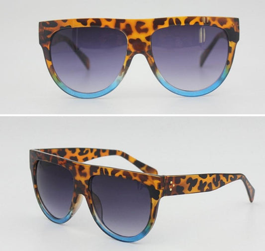 Chill with Me Sunglasses (Cheetah Blue)