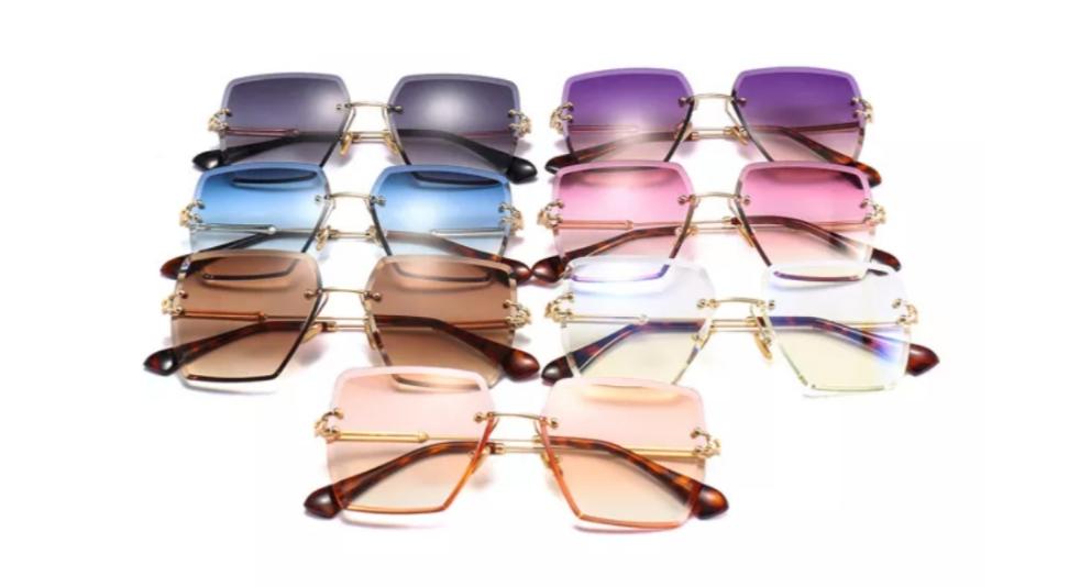 AK Cool Like That Rimless Square Fashion Sunglasses/Frames