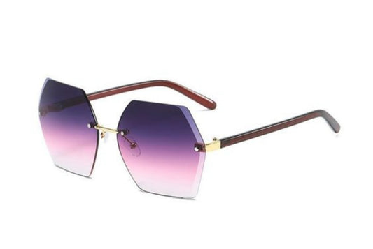 Purple Haze Rimless Sunglasses