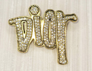 D Gold Brooches