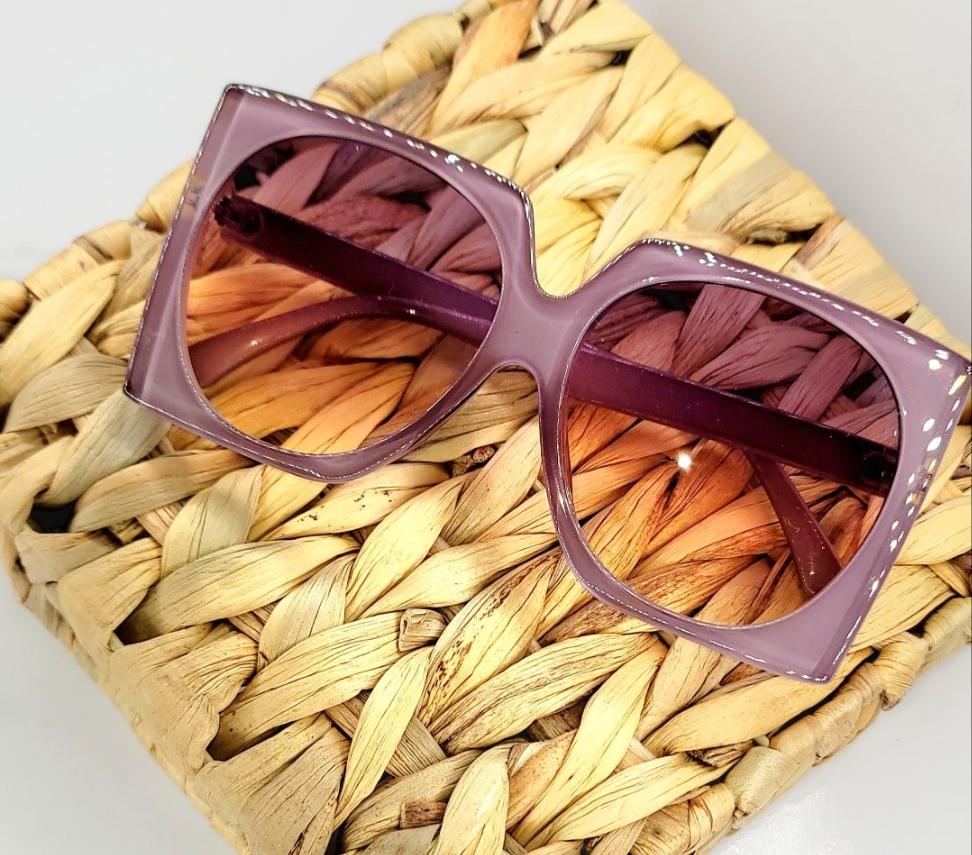 PURPLE PASSION SQUARED EYE SUNGLASSES