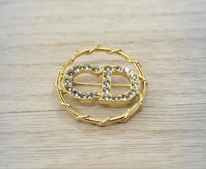 Circle Around The Letter Brooche
