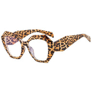 Cheetah Cat Eye Fashion Glasses